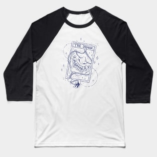 Japanese Oni Mask Card Baseball T-Shirt